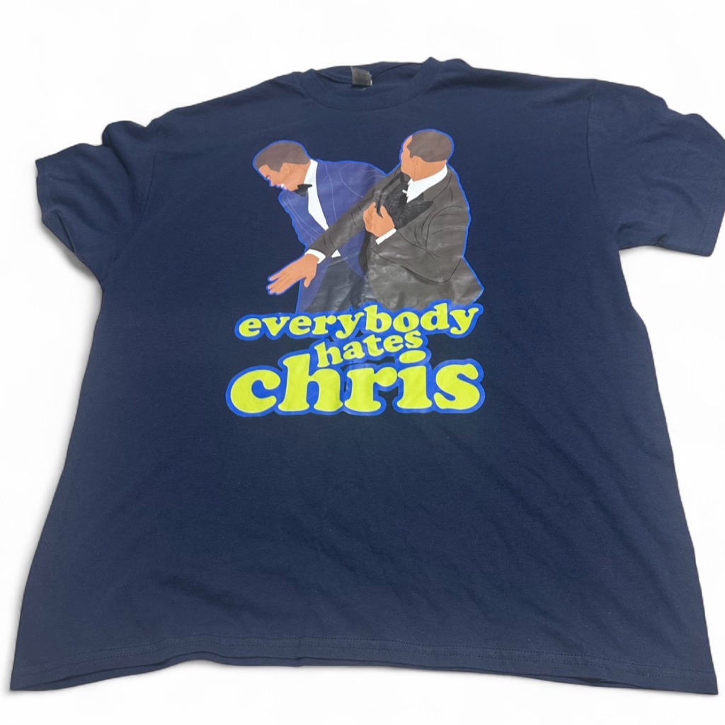 Gildan Navy Everybody Hates Chris Graphic Tee